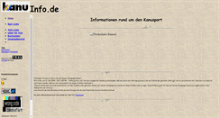 Desktop Screenshot of kanuinfo.de
