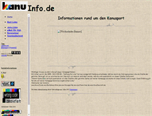 Tablet Screenshot of kanuinfo.de